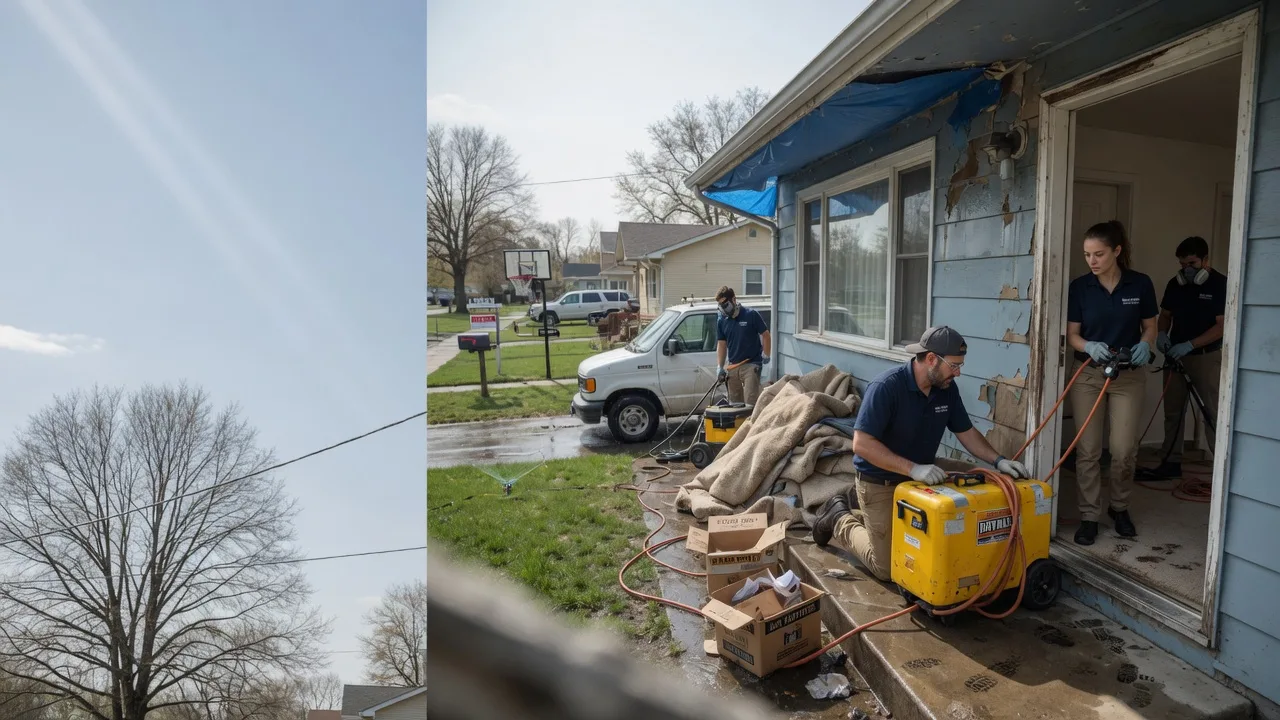 Basement Flood Cleanup in Odin, IL near me